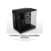 NZXT H6 FLOW RGB COMPACT DUAL-CHAMBER ATX BLACK CASE