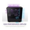 NZXT H5 FLOW EDITION ATX MID TOWER CASE – BLACK