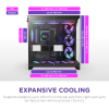 NZXT H9 FLOW RGB+ DUAL-CHAMBER MID TOWER Airflow With CONTROL HUB Black CASE