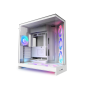 NZXT H9 FLOW RGB+ DUAL-CHAMBER MID TOWER Airflow With CONTROL HUB White CASE