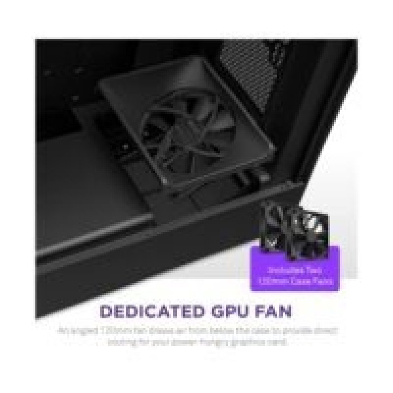 NZXT H5 FLOW EDITION ATX MID TOWER CASE – BLACK