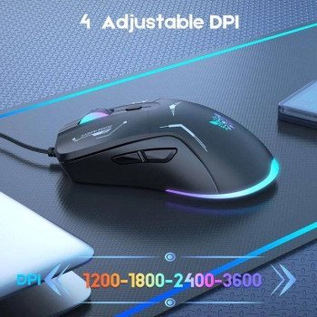 Onikuma CW917 RGB Mouse (Black)