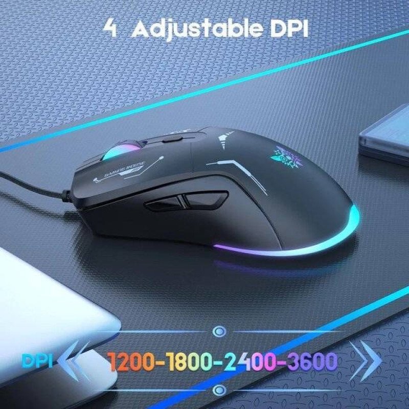 Onikuma CW917 RGB Mouse (Black)