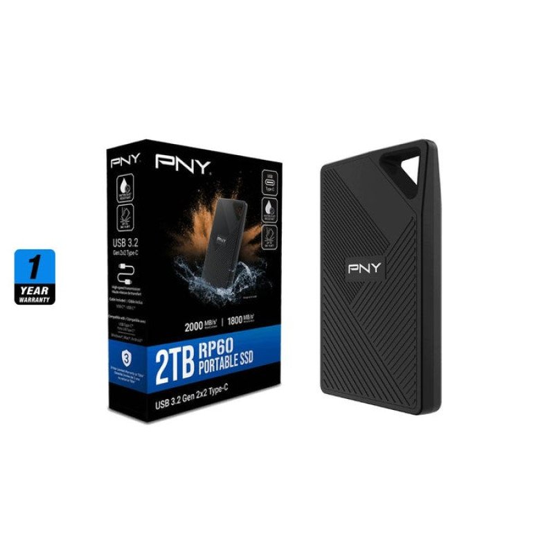 PNY RP60 2TB Type-C Portable External SSD