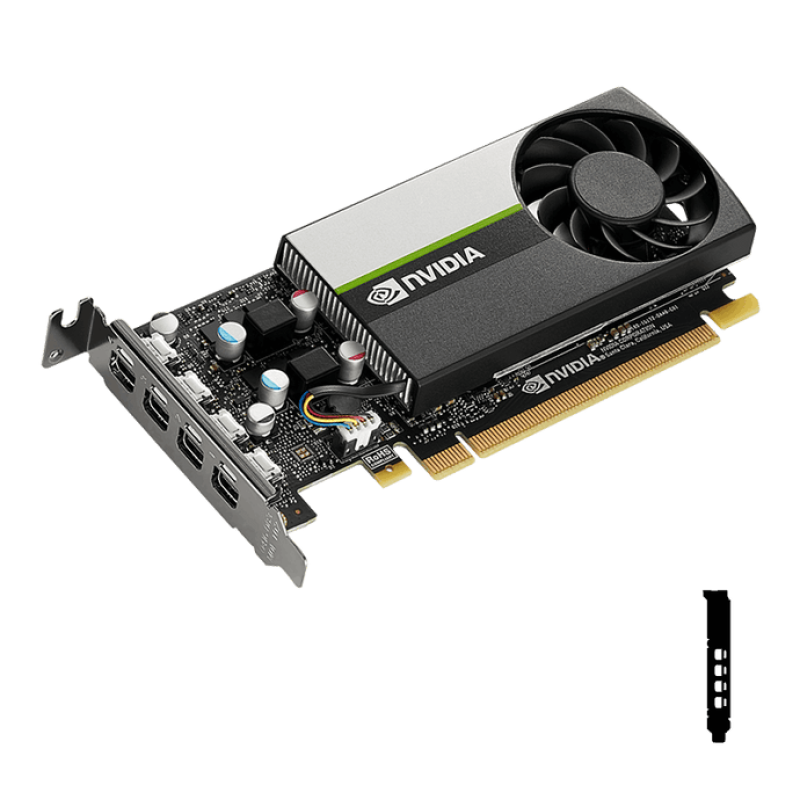 PNY NVIDIA T1000 8GB GDDR6, 896 CUDA Cores, PCIe 3.0, 50W, Low-Profile Single-Slot, 4x Mini DisplayPort