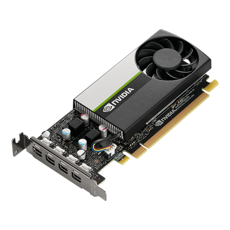 PNY NVIDIA T1000 8GB GDDR6, 896 CUDA Cores, PCIe 3.0, 50W, Low-Profile Single-Slot, 4x Mini DisplayPort