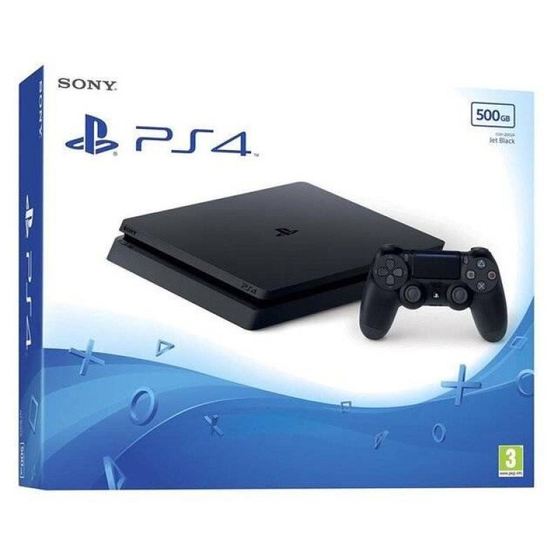 PlayStation 4 Slim 500GB [Hacked + 3 Games] Used Console