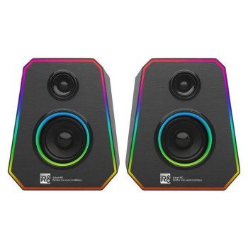 R8 SP‑15 Wired LED Speaker (Black)
