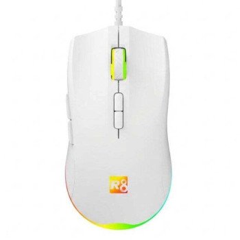 R8 G201 Wired RGB Mouse (White)