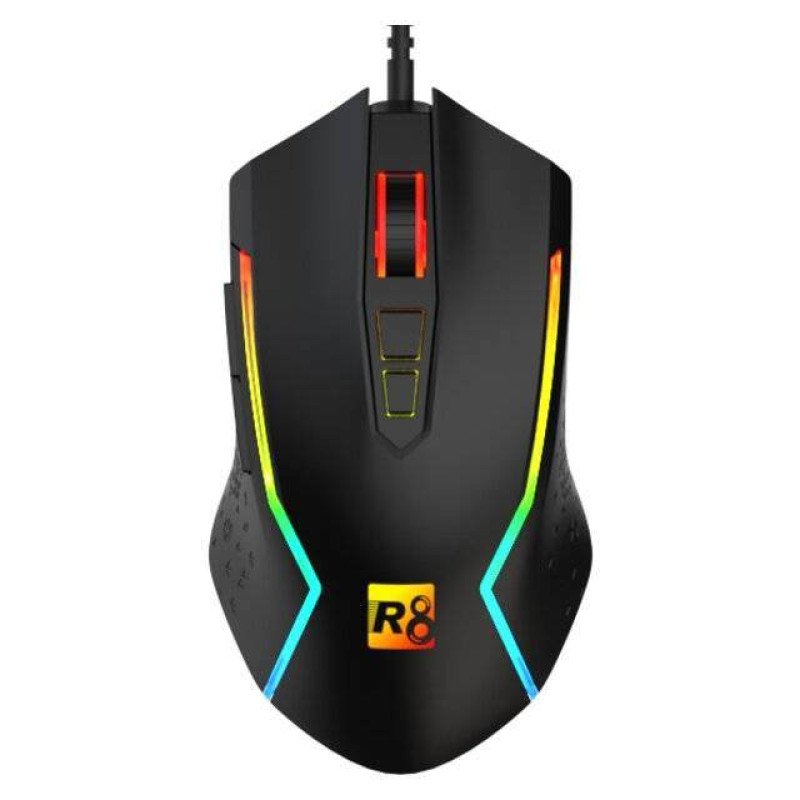 R8 G203 RGB Wired Mouse (Black)
