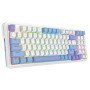 Redragon K664 Gloria RGB Wireless [2.4/BT/USB] Keyboard (White Blue Purple)