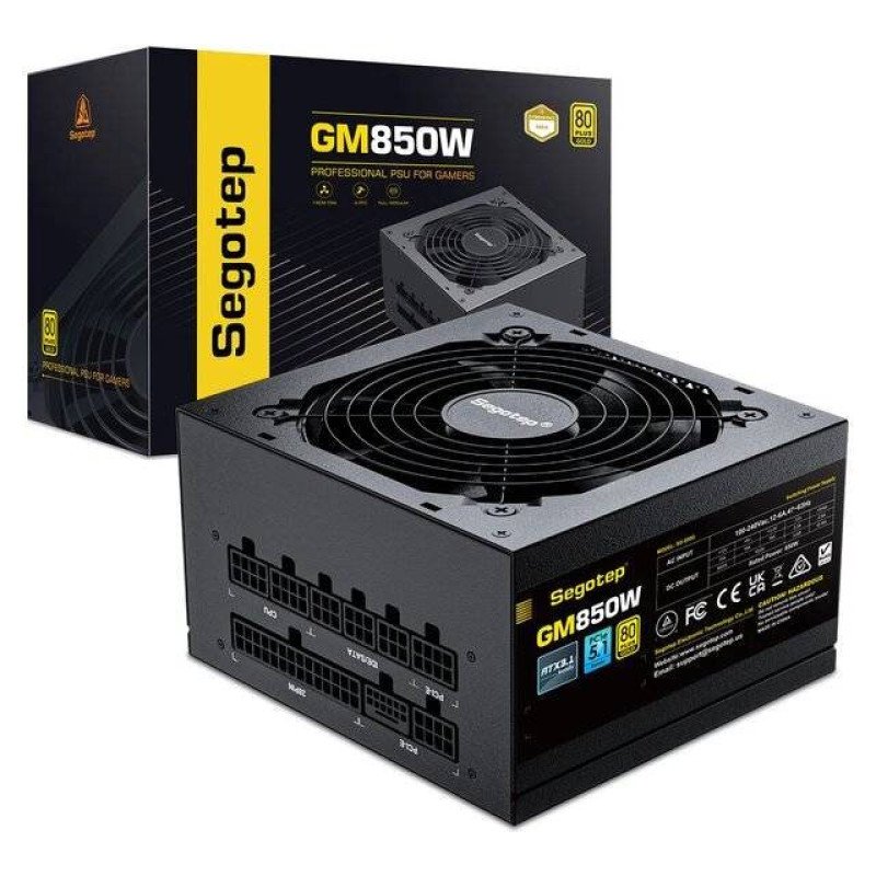 Segotep GM850W 80+ Gold [Full Modular] PSU (Black)