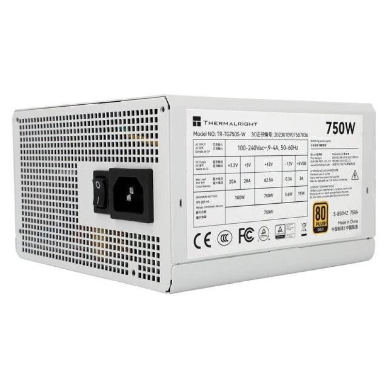 Thermalright TG750S-W 750W 80+ Gold [Non-Modular] PSU (White)