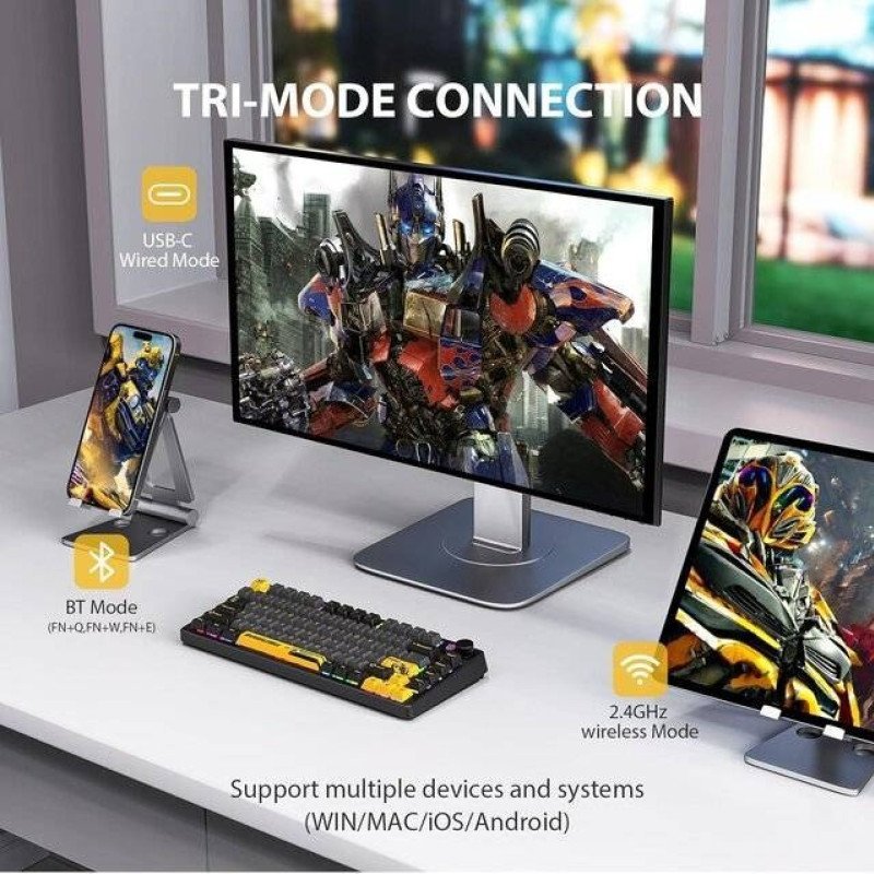 Transformers TF-GK03 [EN] Bumblebee Mechanical Keyboard (Black)