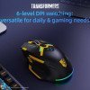 Transformers TF-GM01 BT + 2.4G Wired Mouse (Black)