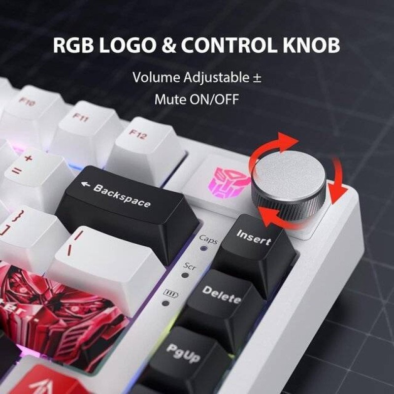 Transformers TF-GK03 [EN] Optimus Prime Mechanical Keyboard (White)