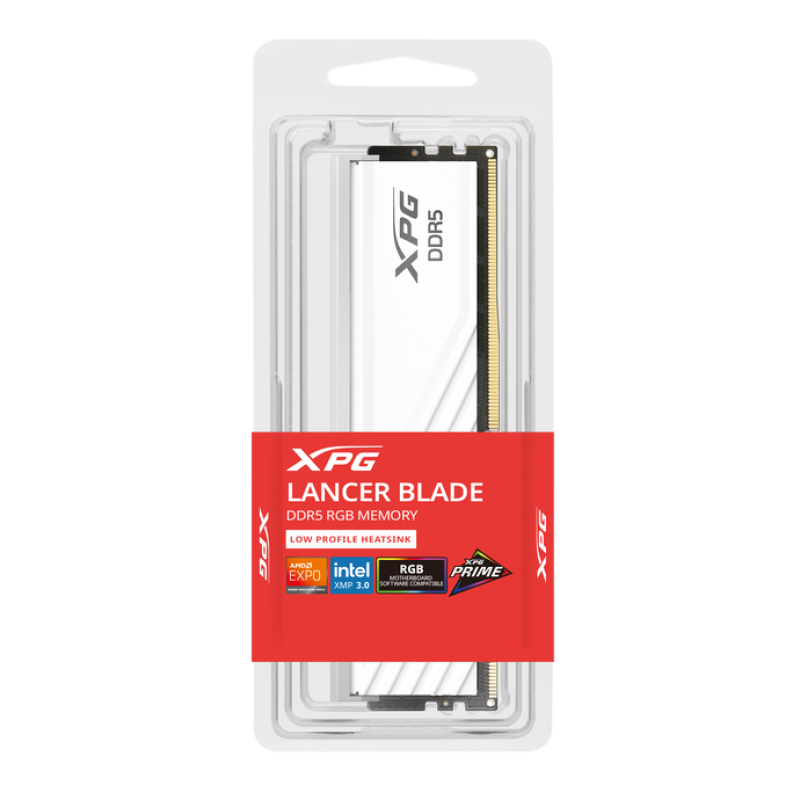 XPG Lancer Blade RGB DDR5 6000MHz 32GB CL30 UDIMM 288‑Pins Desktop SDRAM DDR5 Single Channel RAM