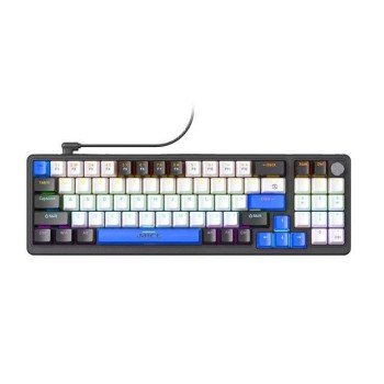 iMice GK100 Mechanical Keyboard [AR-EN] (Black-White-Blue)