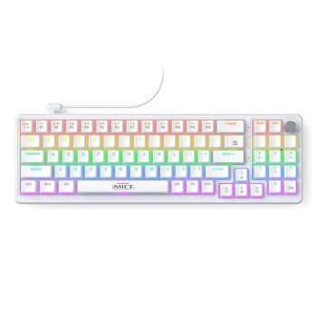 iMice GK100 Mechanical Keyboard [AR-EN] (White)