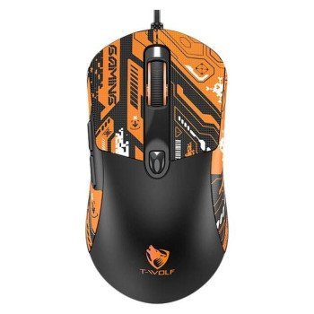 T‑Wolf G550 Wired Mouse (Black/Orange)