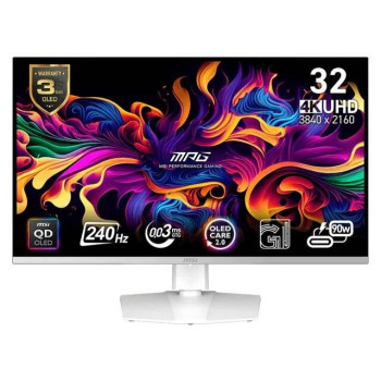 MSI MPG 321URXW QD‑OLED Monitor 32" 4K 240Hz 0.03ms (White)
